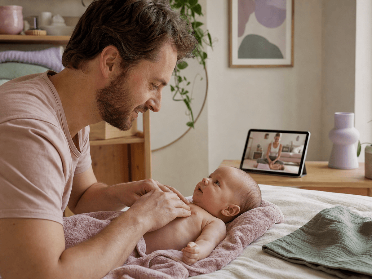 Babymassasjekurs hjemme