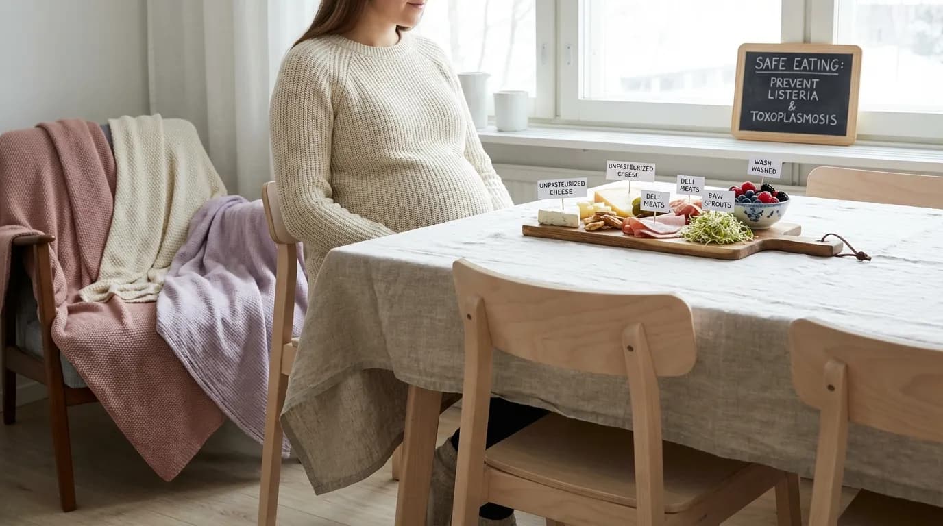Trygg mat for gravide - friske grønnsaker og sunn mat