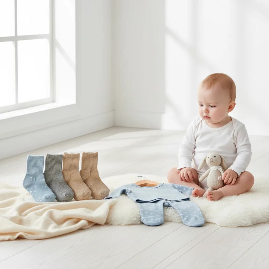Babysokker 3-pack Økologisk Bomull
