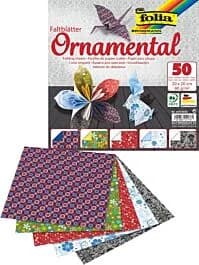 Folia Origamipapir med motiv 15x15 cm, 50 ark