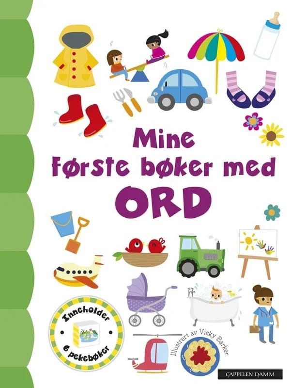 Mine Første Bøker med Ord (6 pekebøker)