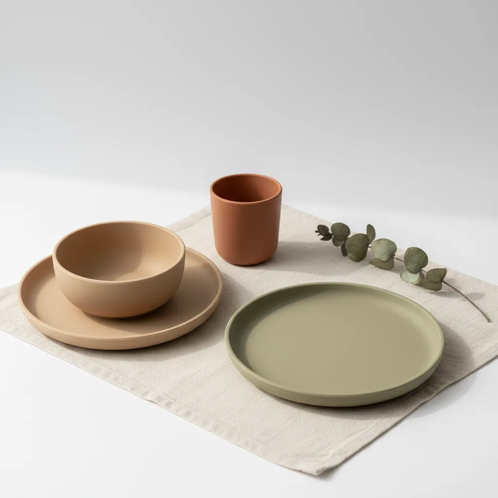 Mushie Round Dinnerware Sett 3-deler