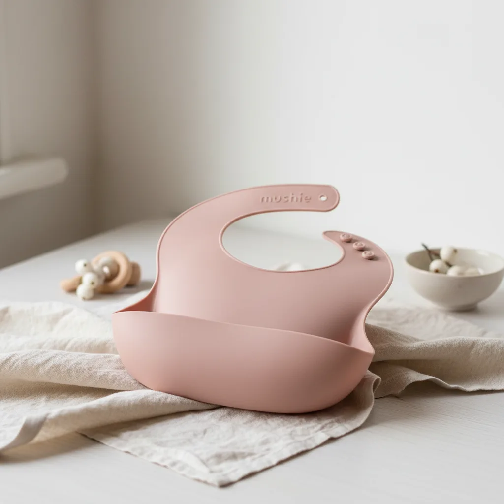 Mushie Silikonsmekke med Oppsamler