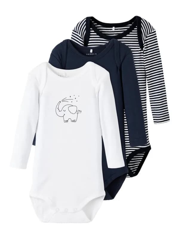 Name It 3-pk Body Elefant