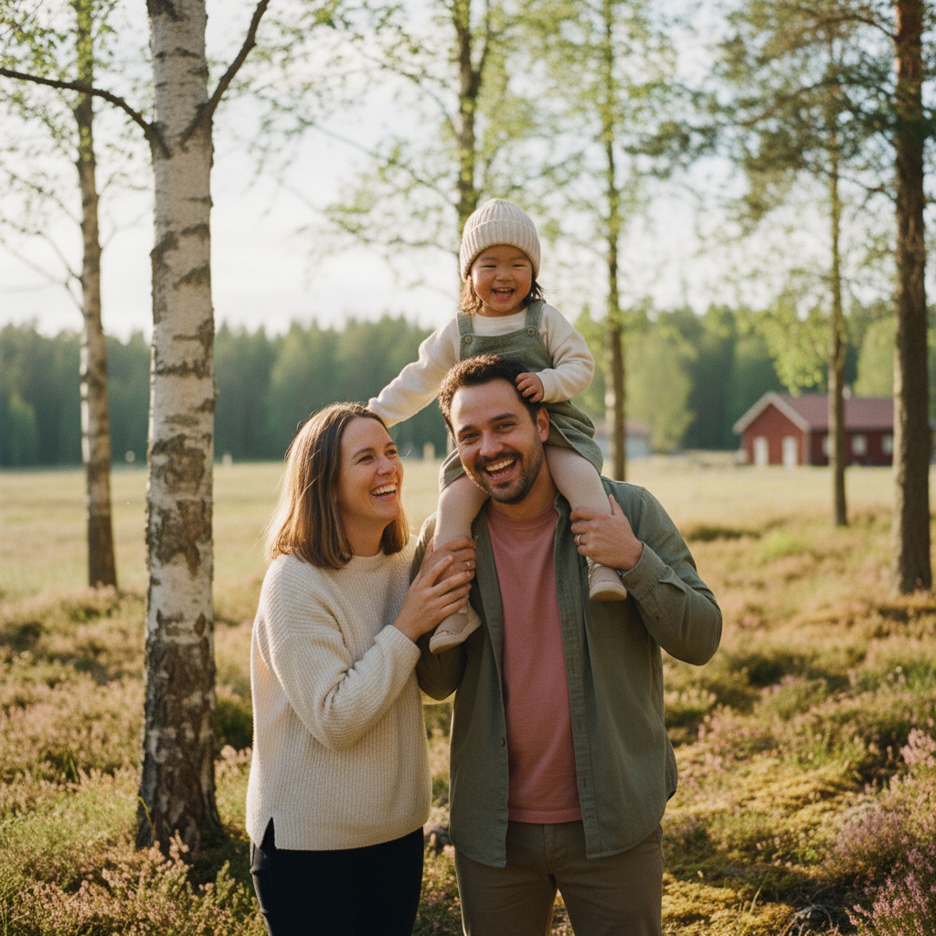 Forelder og barn i et rolig hjemmemiljø - illustrasjon for Adopsjon i Norge - prosess, krav og kostnader
