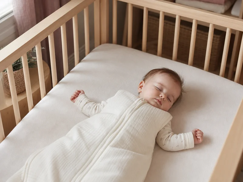 Babyrom med ryddig seng - fast madrass og ingen løse leker