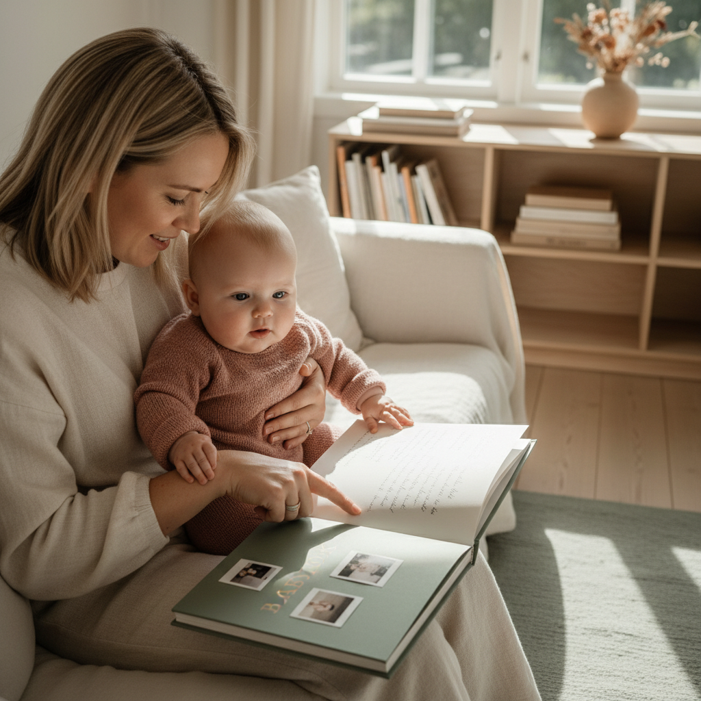 Omsorgsfull forelder som støtter barn - Hva bør du skrive i babyboken? Komplett guide