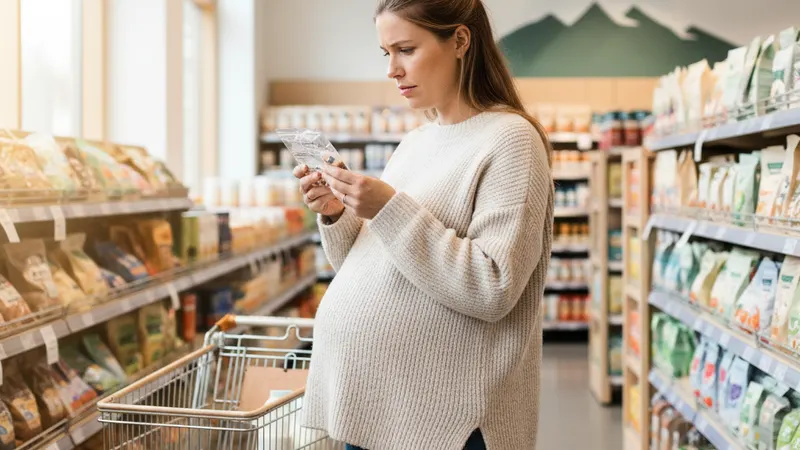 Forelder og barn i et rolig hjemmemiljø - illustrasjon for Lakris og gravid