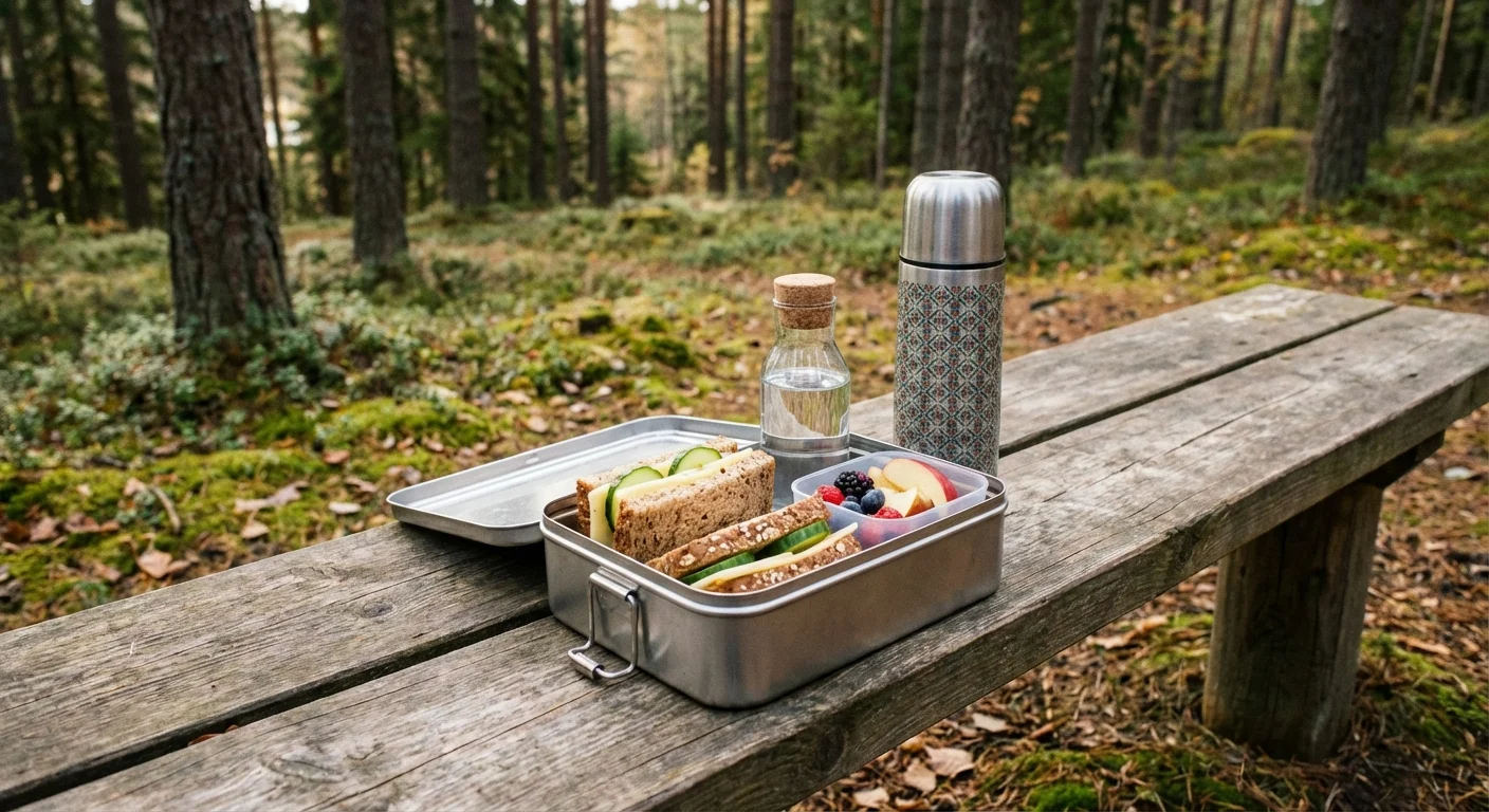 Forelder og barn i et rolig hjemmemiljø - illustrasjon for Mat på farten med baby og småbarn