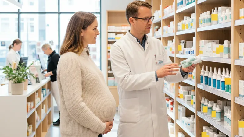 Forelder og barn i et rolig hjemmemiljø - illustrasjon for Nesespray gravid