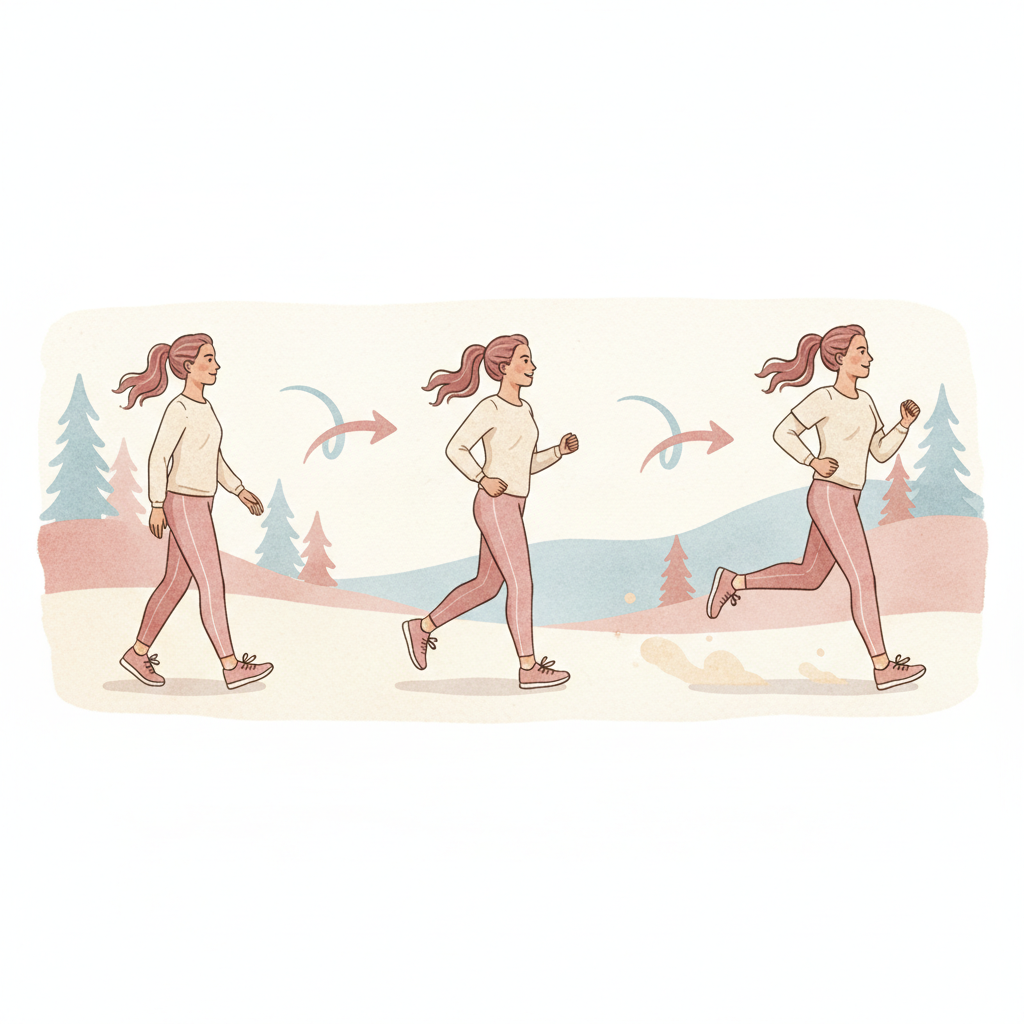 Treningsplan illustrasjon med faser