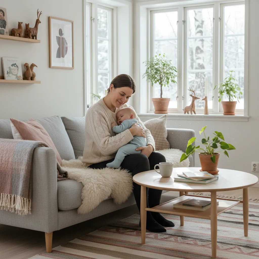 Omsorgsfull forelder som støtter barn - Separasjonsangst hos baby