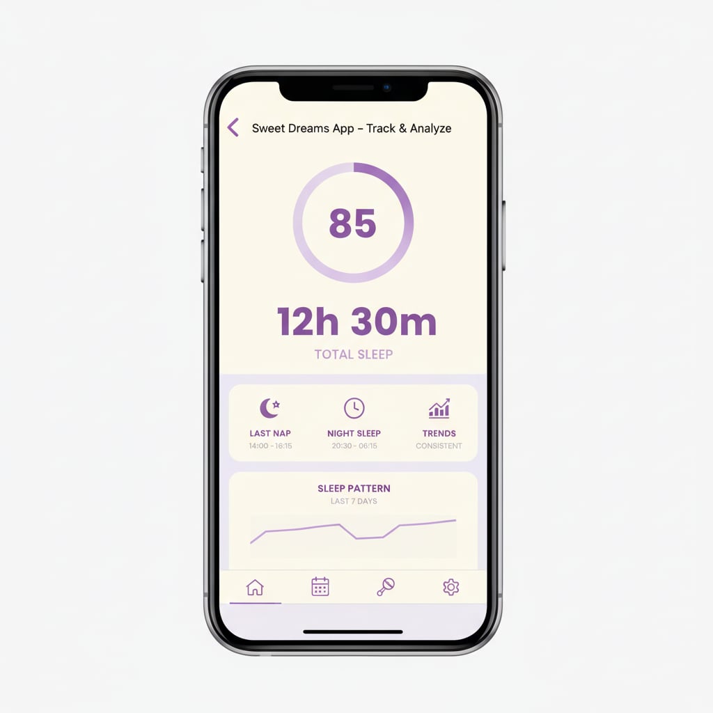 Sova søvnsporer dashboard med søvnscore og daglig statistikk