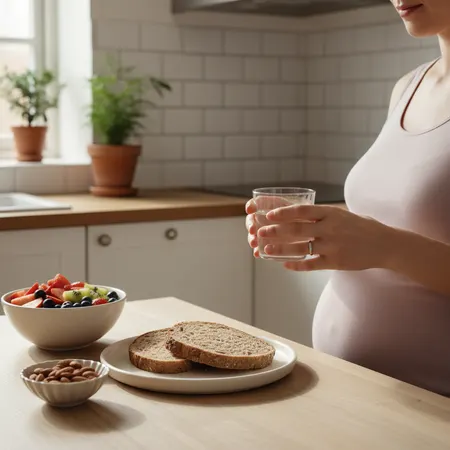 Forelder og barn i et rolig hjemmemiljø - illustrasjon for Gravid og svimmel? Årsaker og hva du kan gjøre