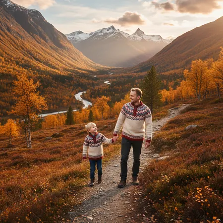 Omsorgsfull forelder som støtter barn - Ullklær barn - komplett guide til ull for baby og småbarn